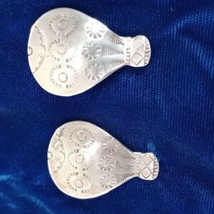 Hot Air Balloon Sterling Silver Earrings Vintage Native American